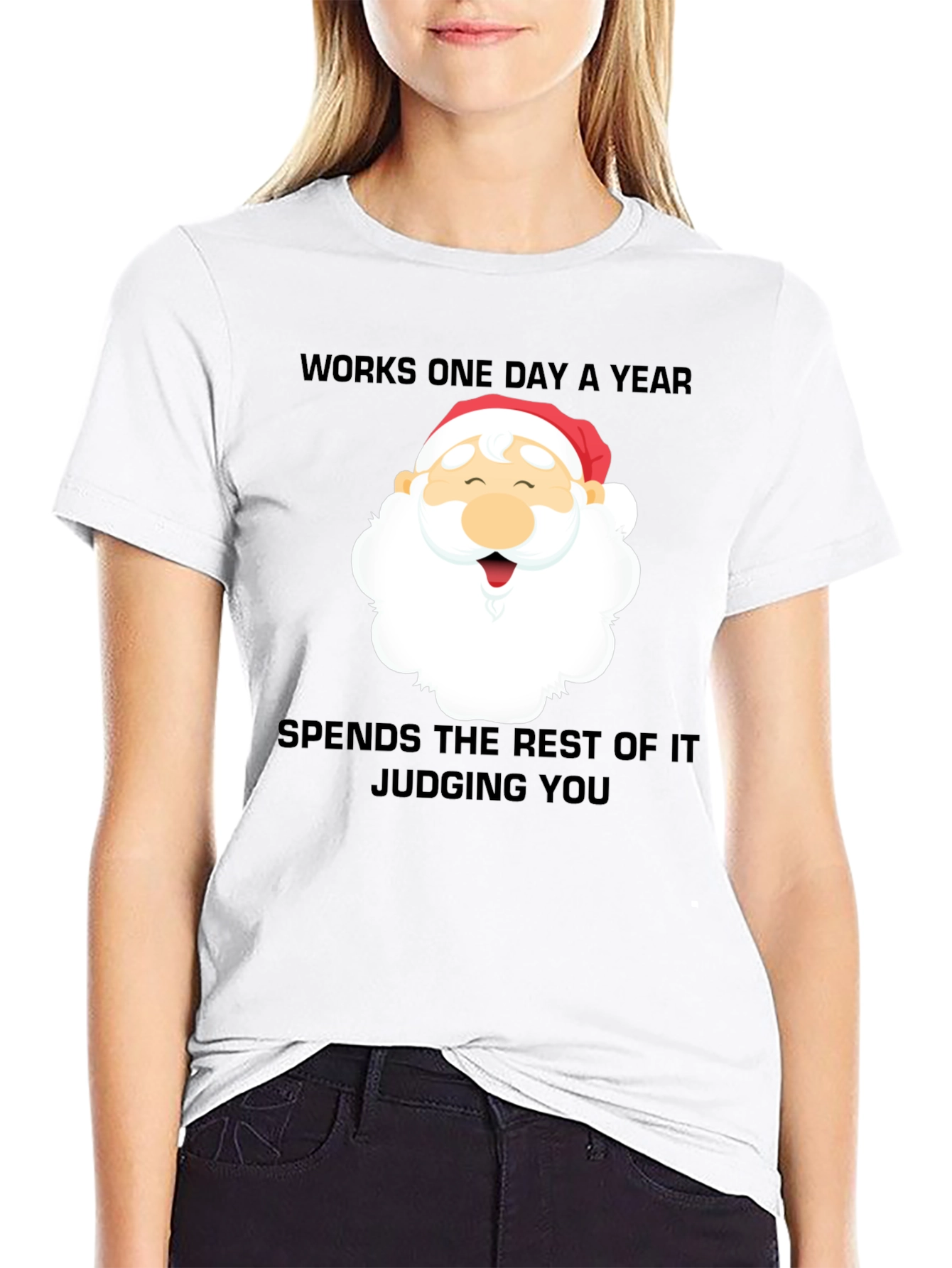 Santa Judging You Graphic T-Shirt