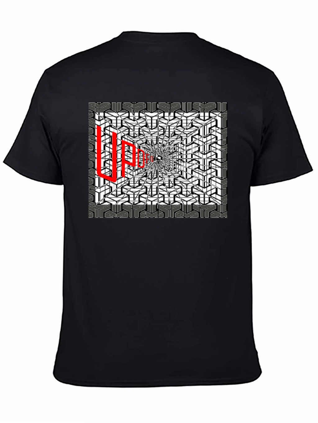 Optical Illusion Graphic Tee - Abstract Design