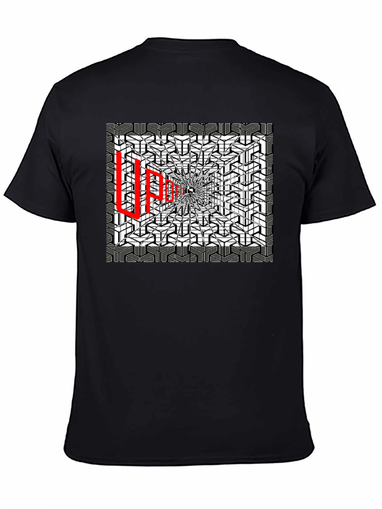 Optical Illusion Graphic Tee - Abstract Design