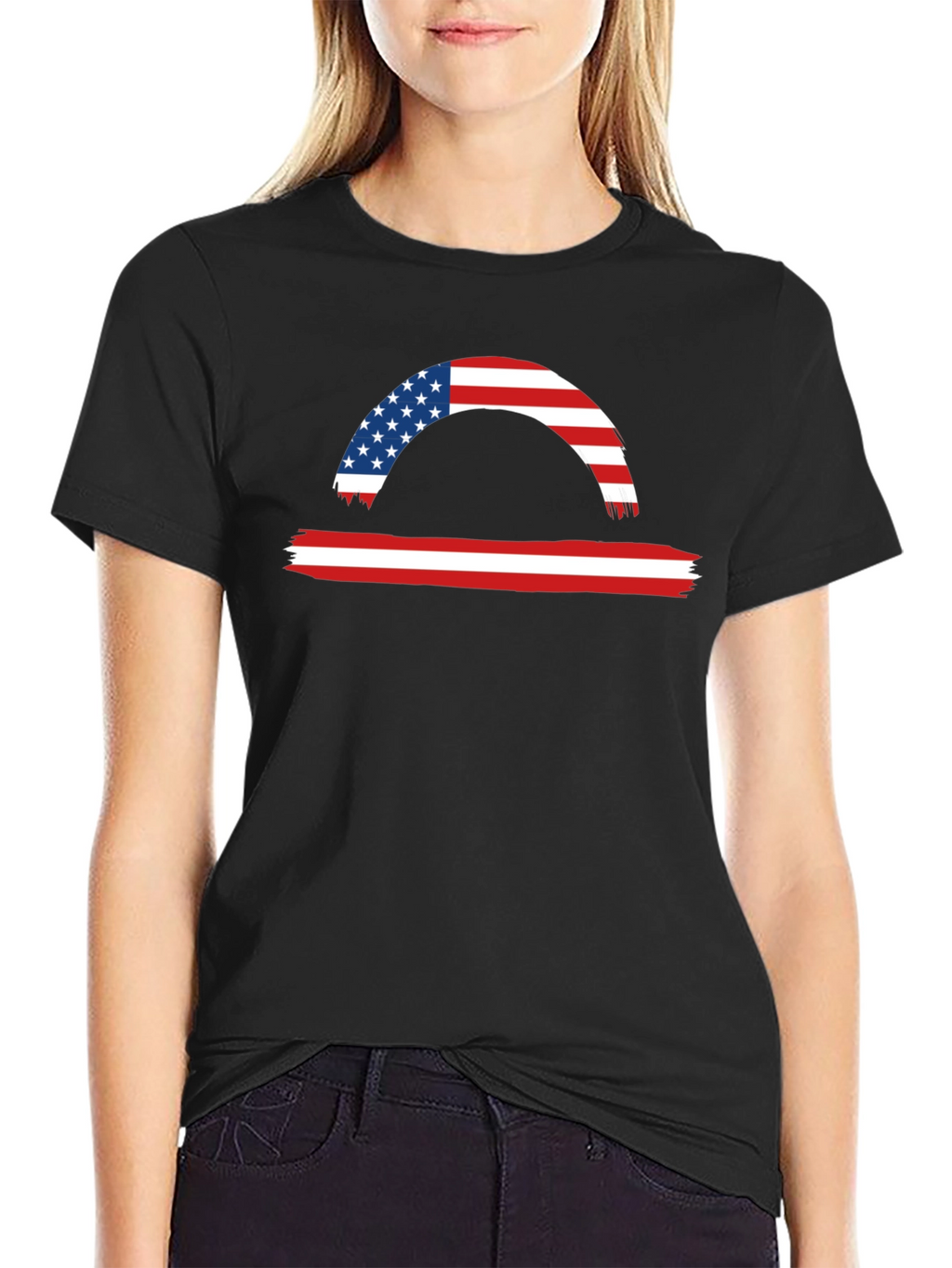 American Flag Libra Graphic Tee