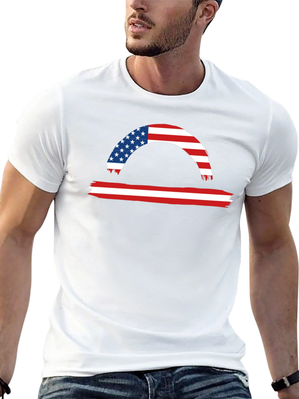 American Flag Libra Graphic Tee