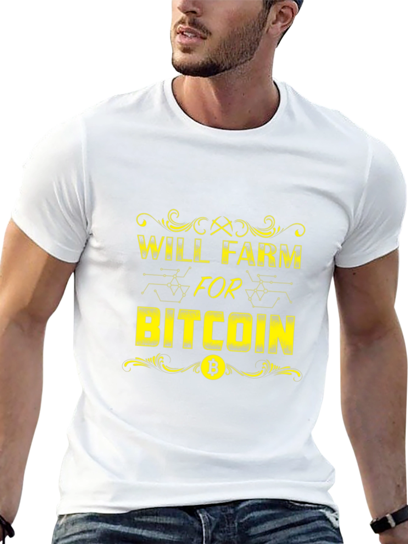 Will Farm for Bitcoin Crypto T-Shirt