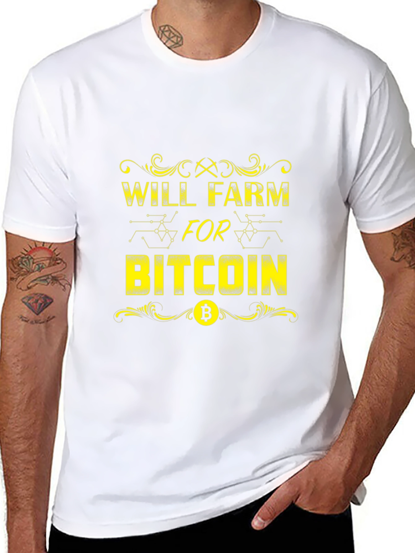 Will Farm for Bitcoin Crypto T-Shirt