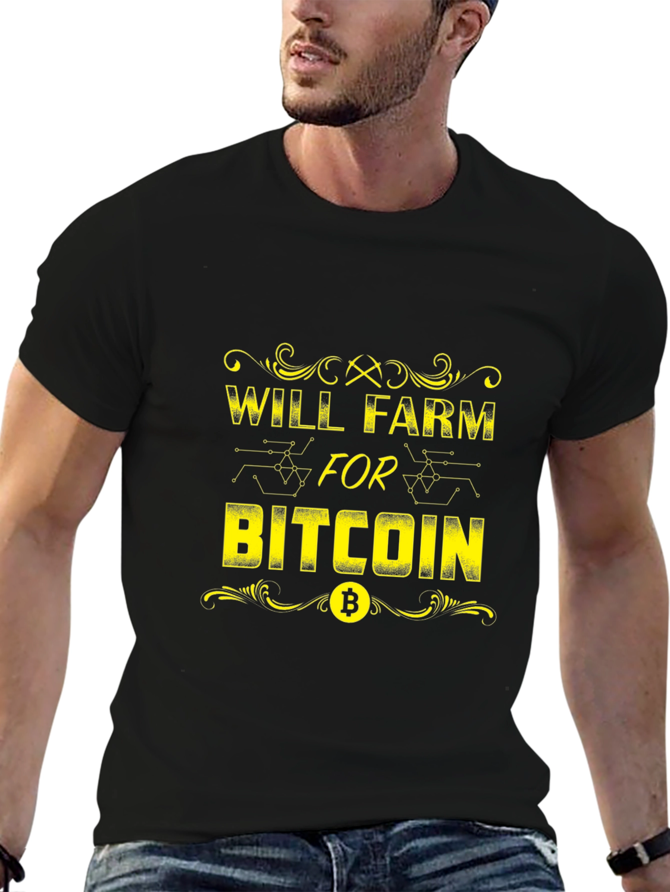 Will Farm for Bitcoin Crypto T-Shirt