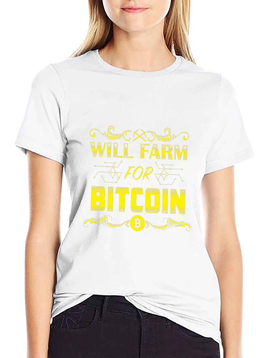 Will Farm for Bitcoin Crypto T-Shirt
