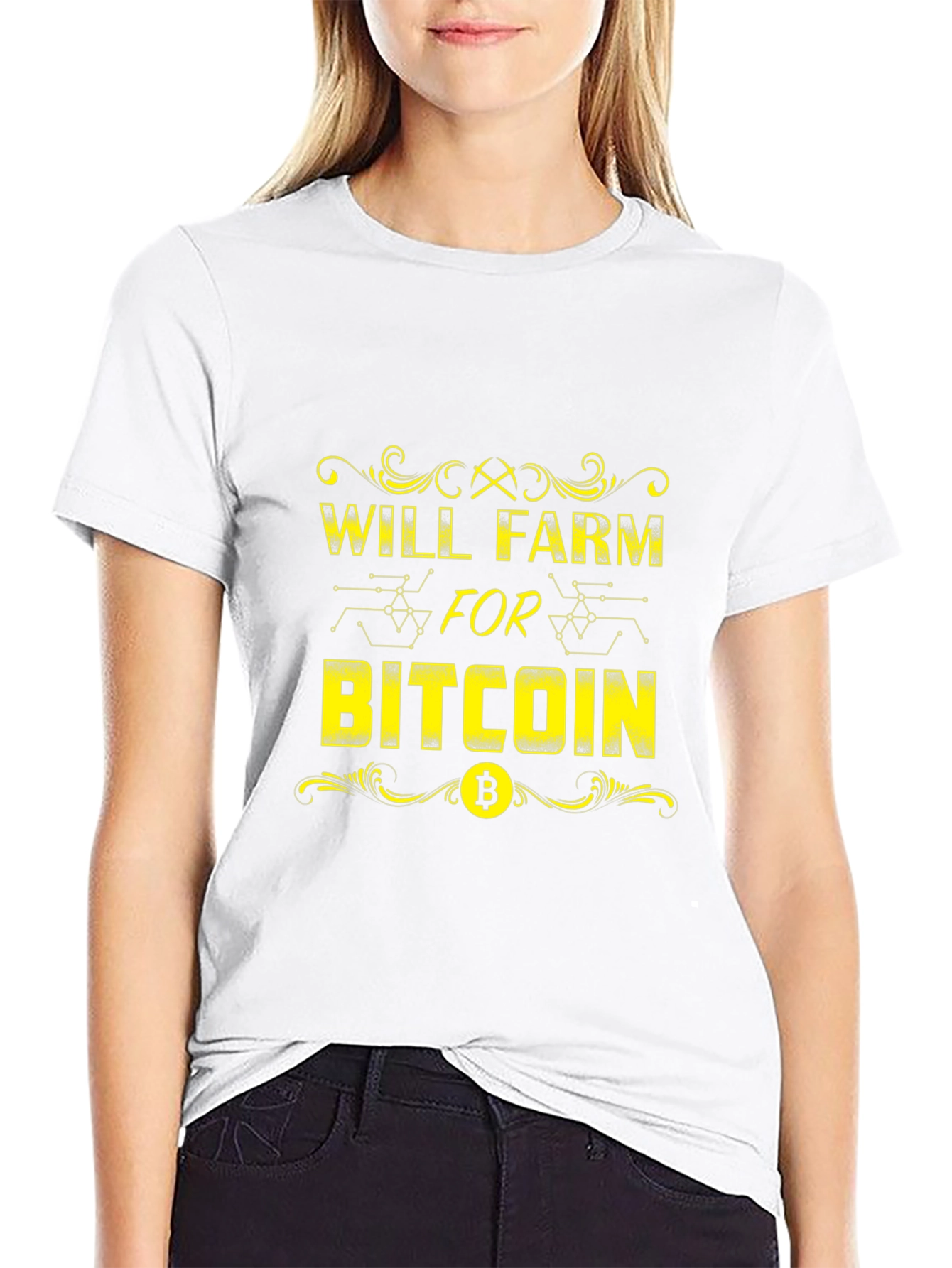 Will Farm for Bitcoin Crypto T-Shirt