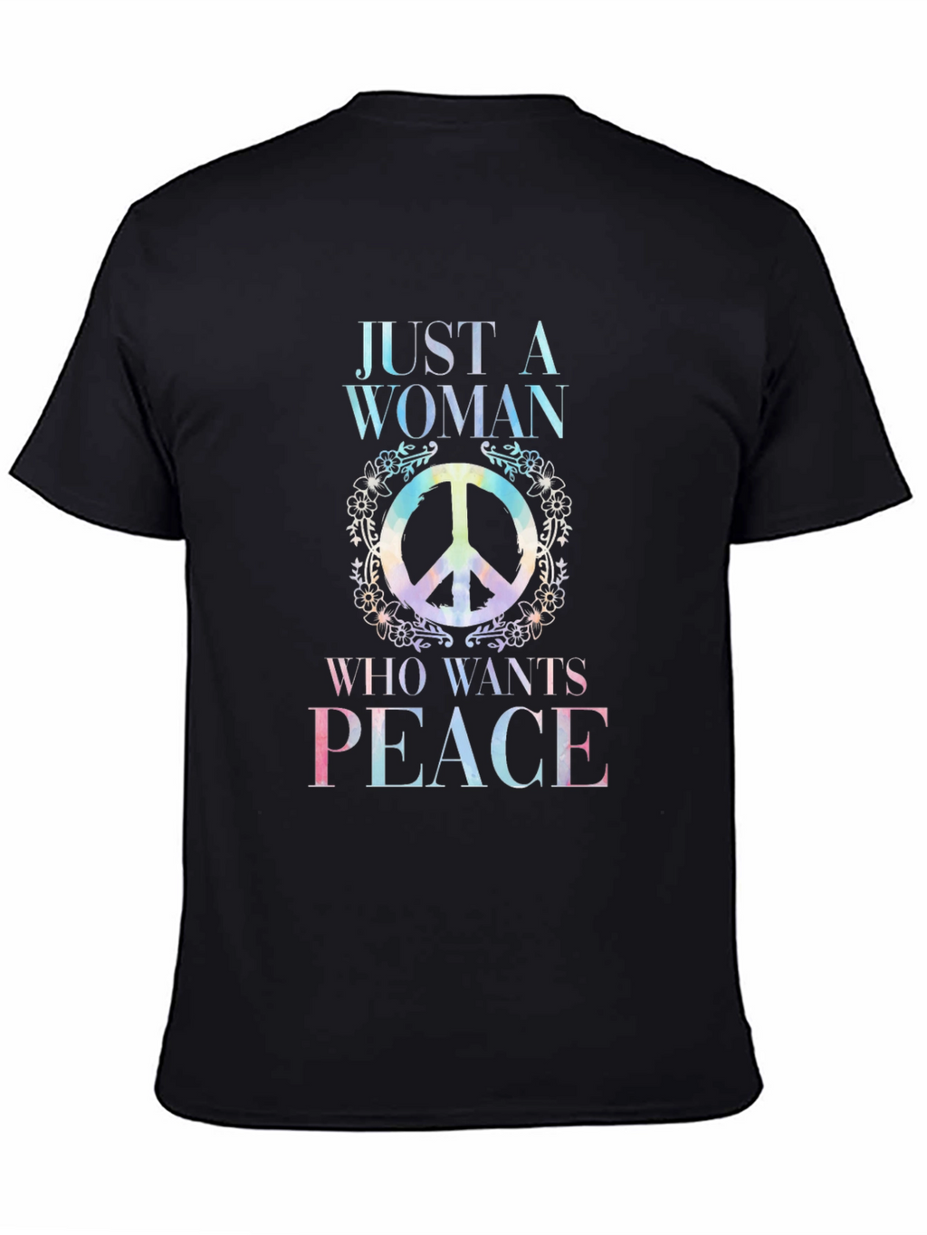 Peace Sign Womens T-Shirt - Hippie Style