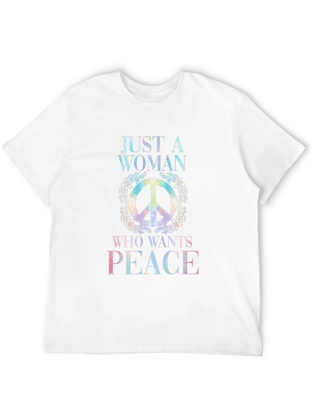 Peace Sign Womens T-Shirt - Hippie Style