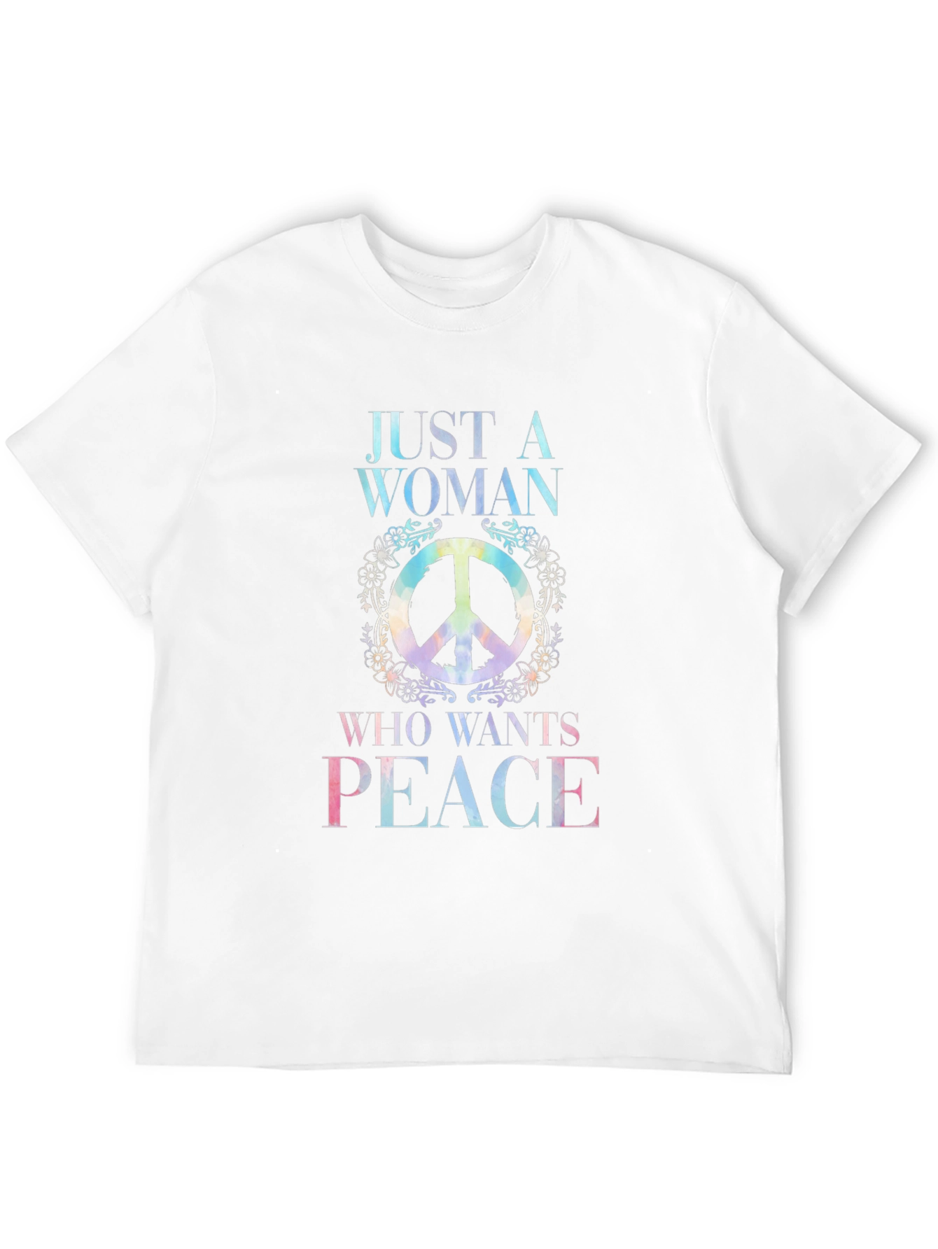 Peace Sign Womens T-Shirt - Hippie Style