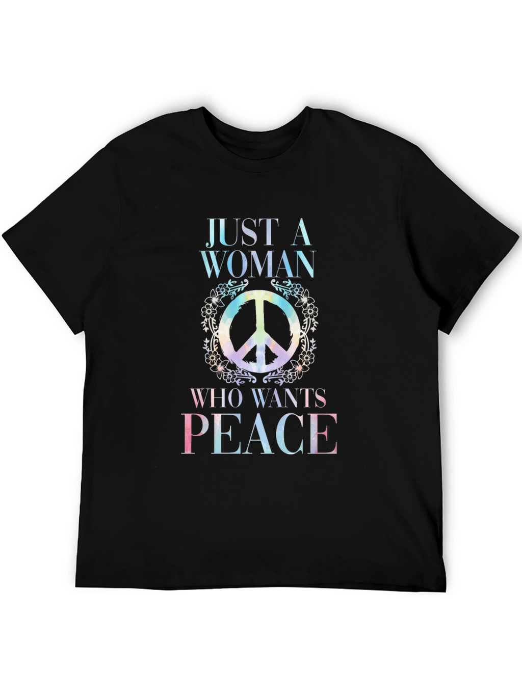 Peace Sign Womens T-Shirt - Hippie Style