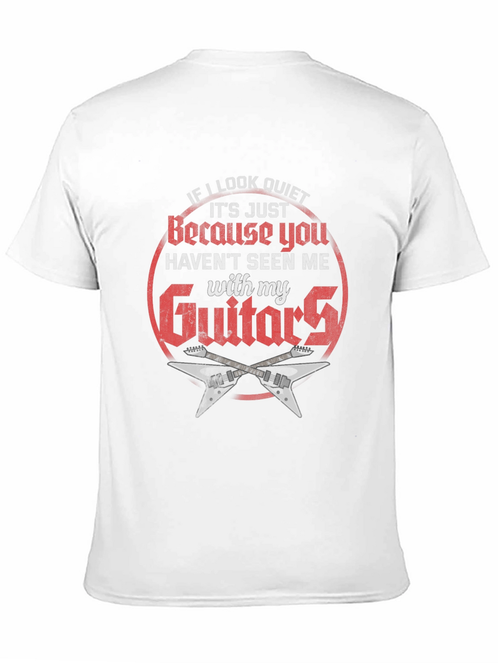 Quiet? Guitar T-Shirt - Rock Music