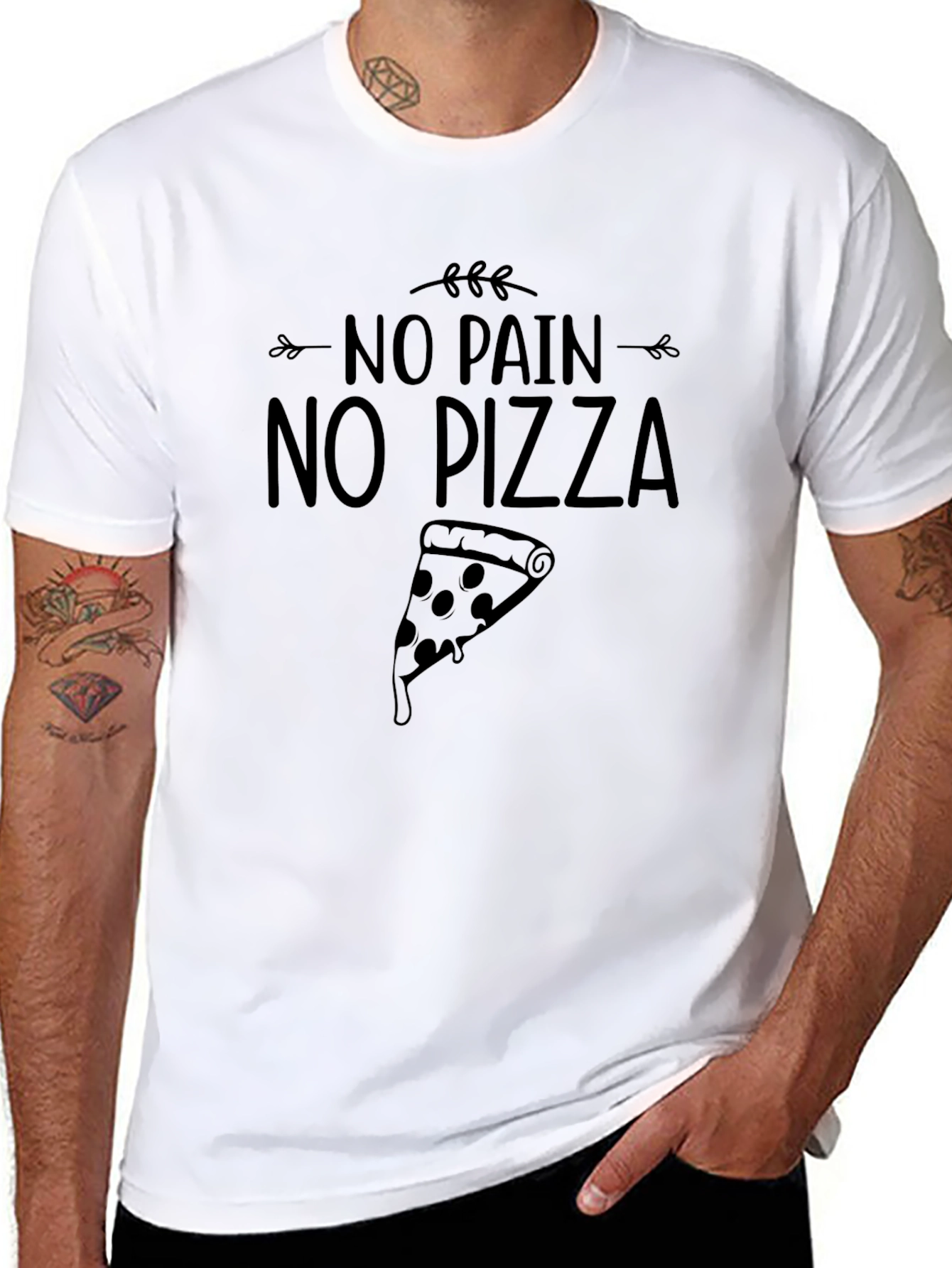 No Pain No Pizza Graphic Tee