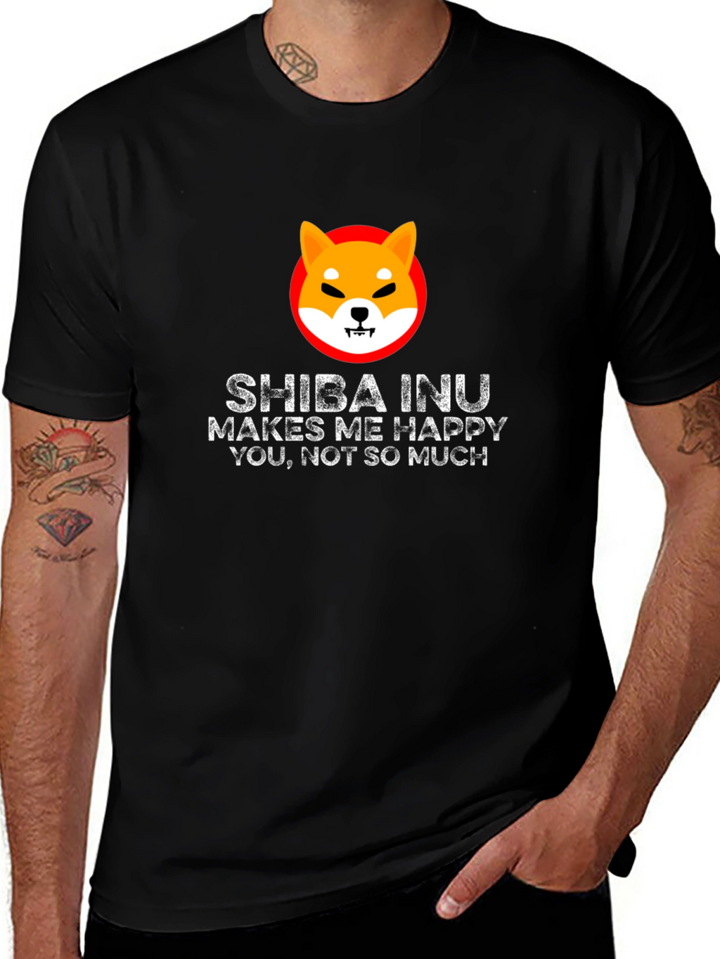 Shiba Inu Makes Me Happy T-Shirt