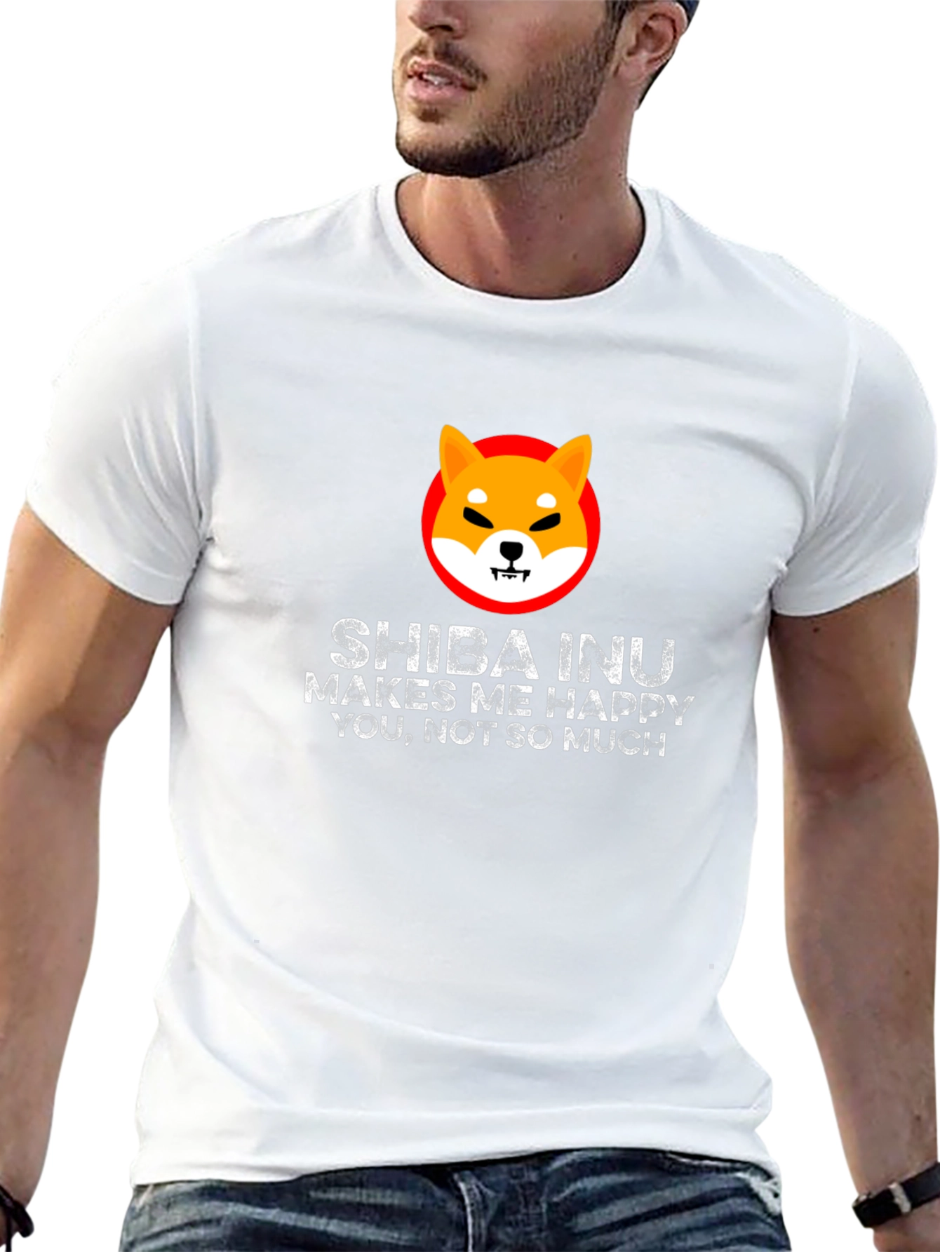 Shiba Inu Makes Me Happy T-Shirt