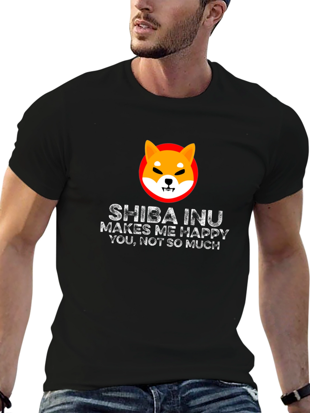 Shiba Inu Makes Me Happy T-Shirt