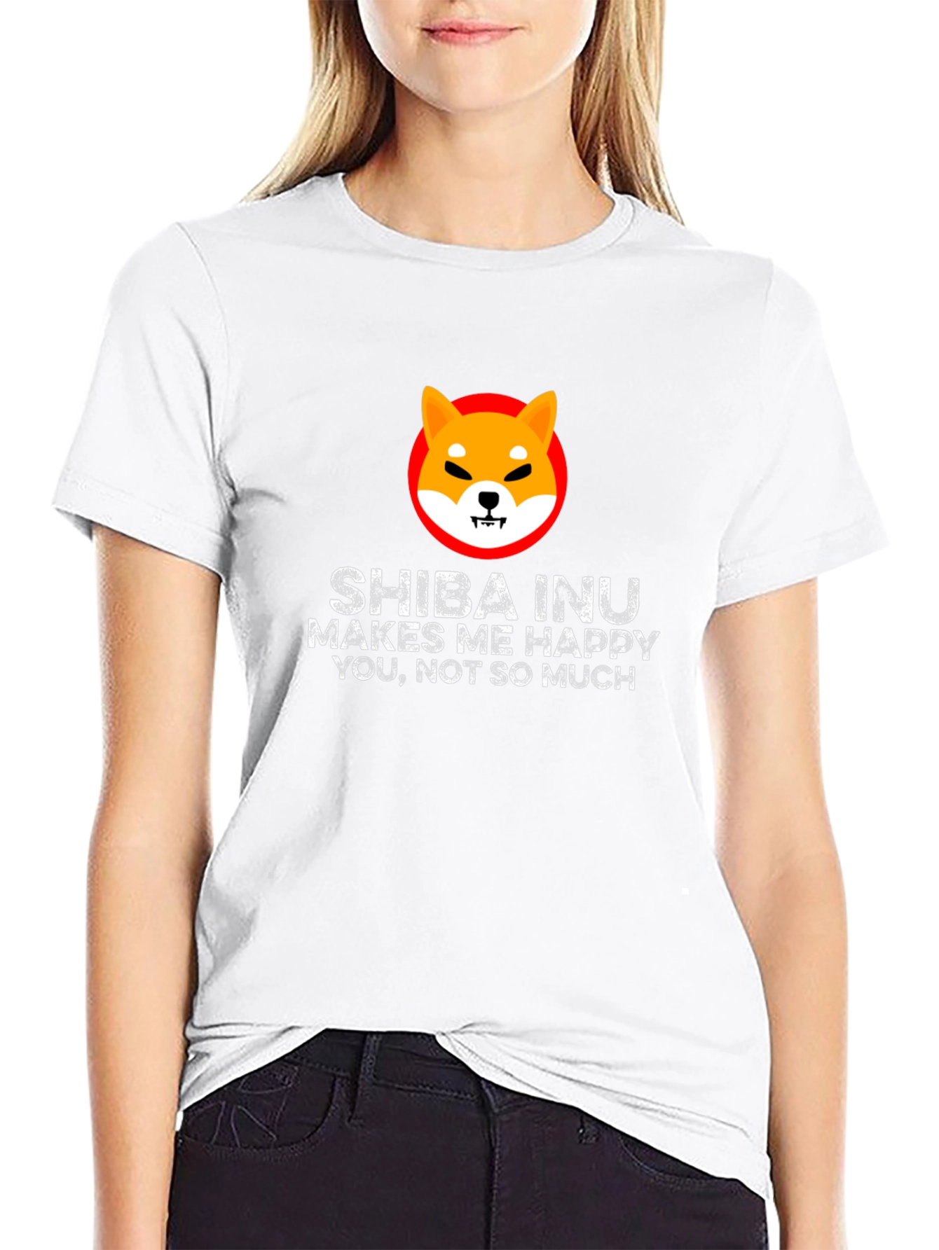 Shiba Inu Makes Me Happy T-Shirt
