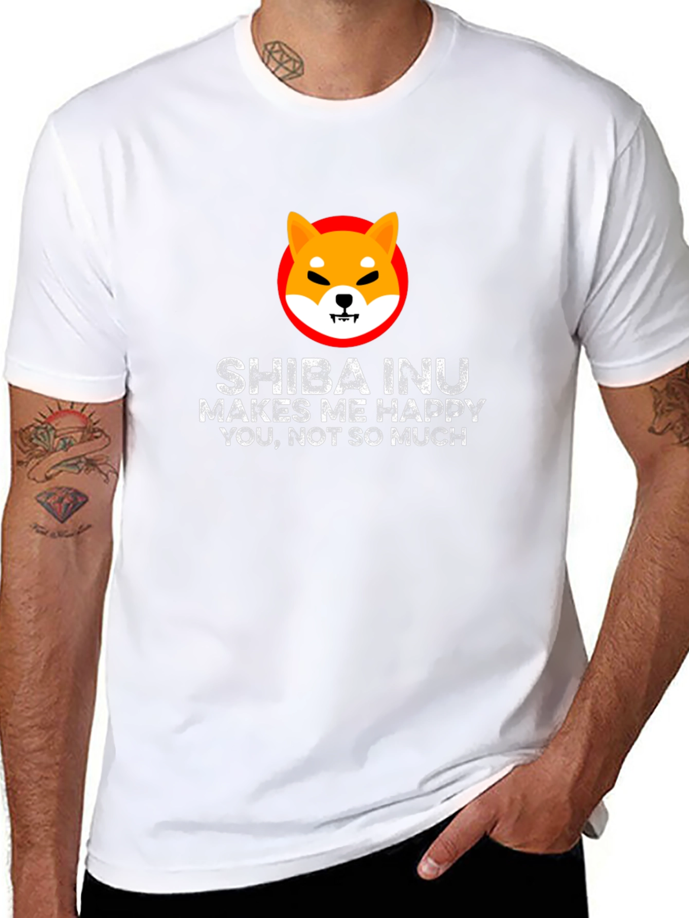 Shiba Inu Makes Me Happy T-Shirt