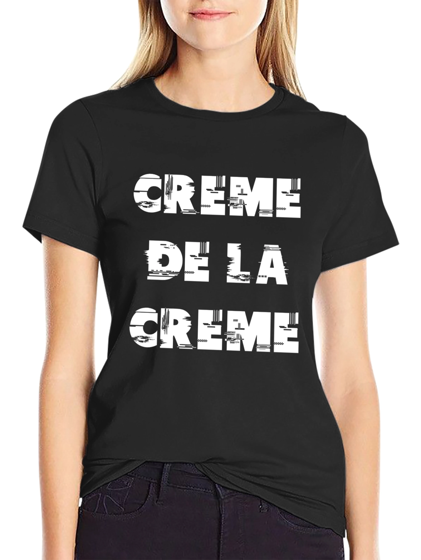 Crème de la Crème Black Graphic Tee