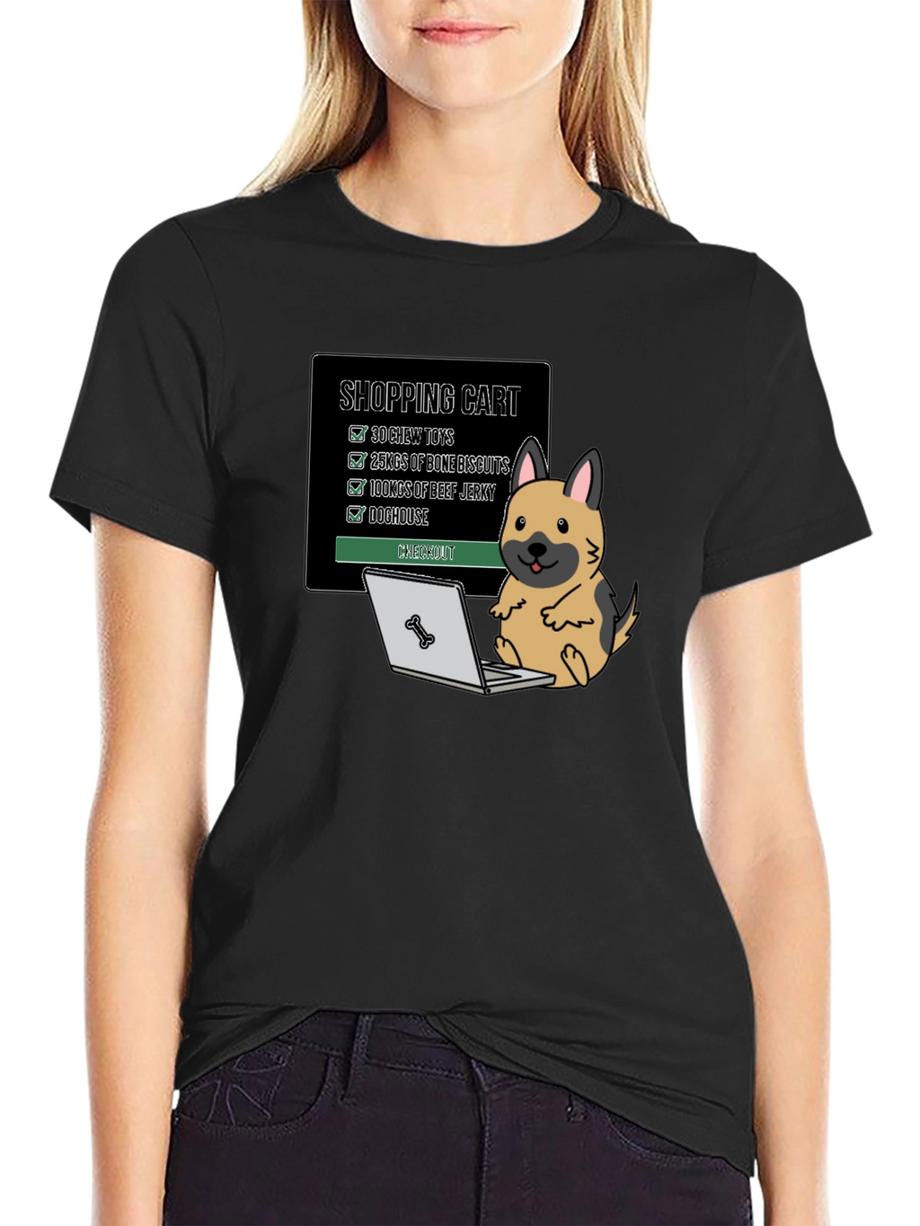 Dog Shopping Cart T-Shirt