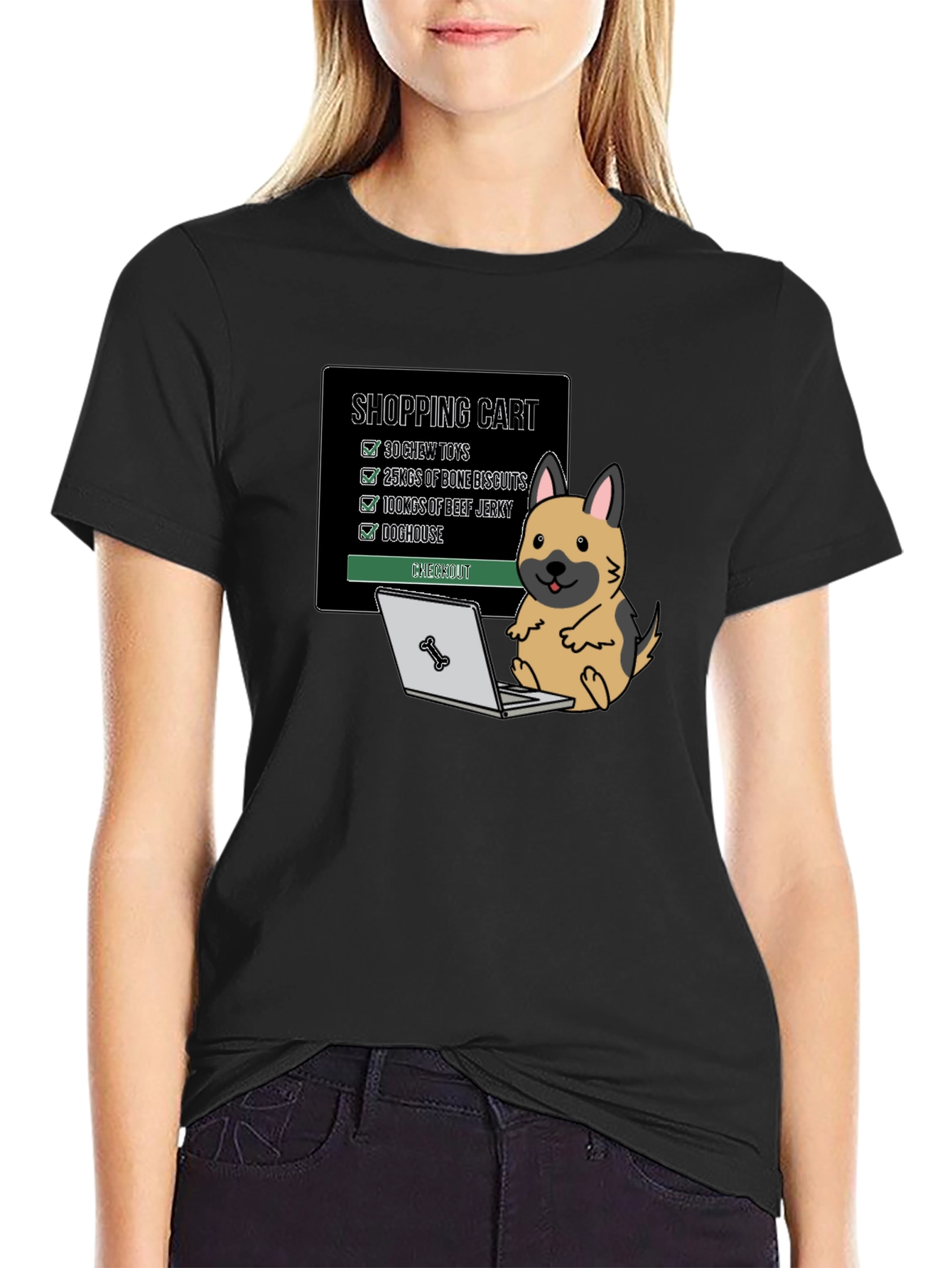 Dog Shopping Cart T-Shirt