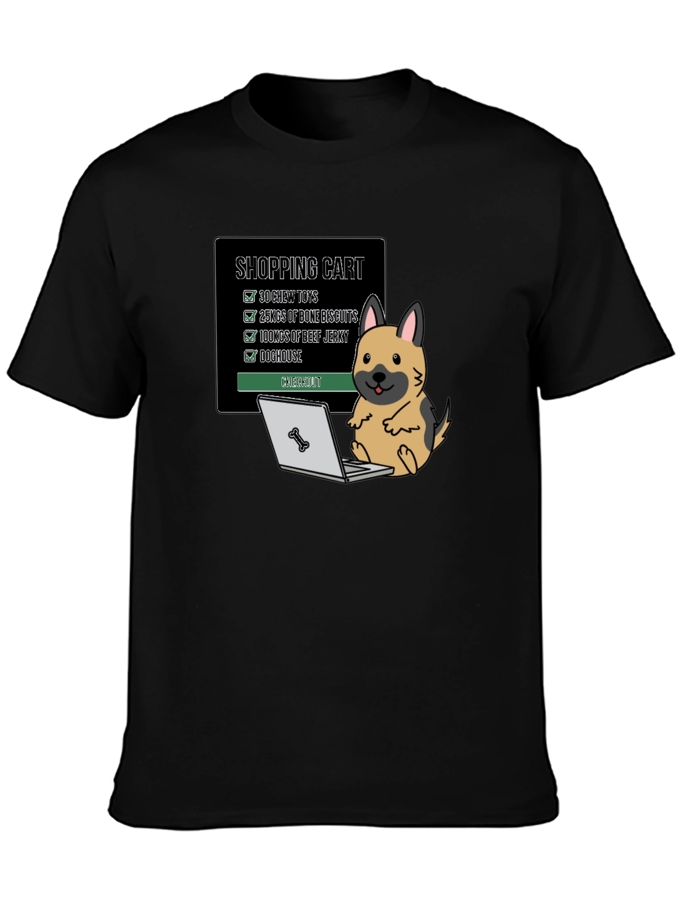 Dog Shopping Cart T-Shirt