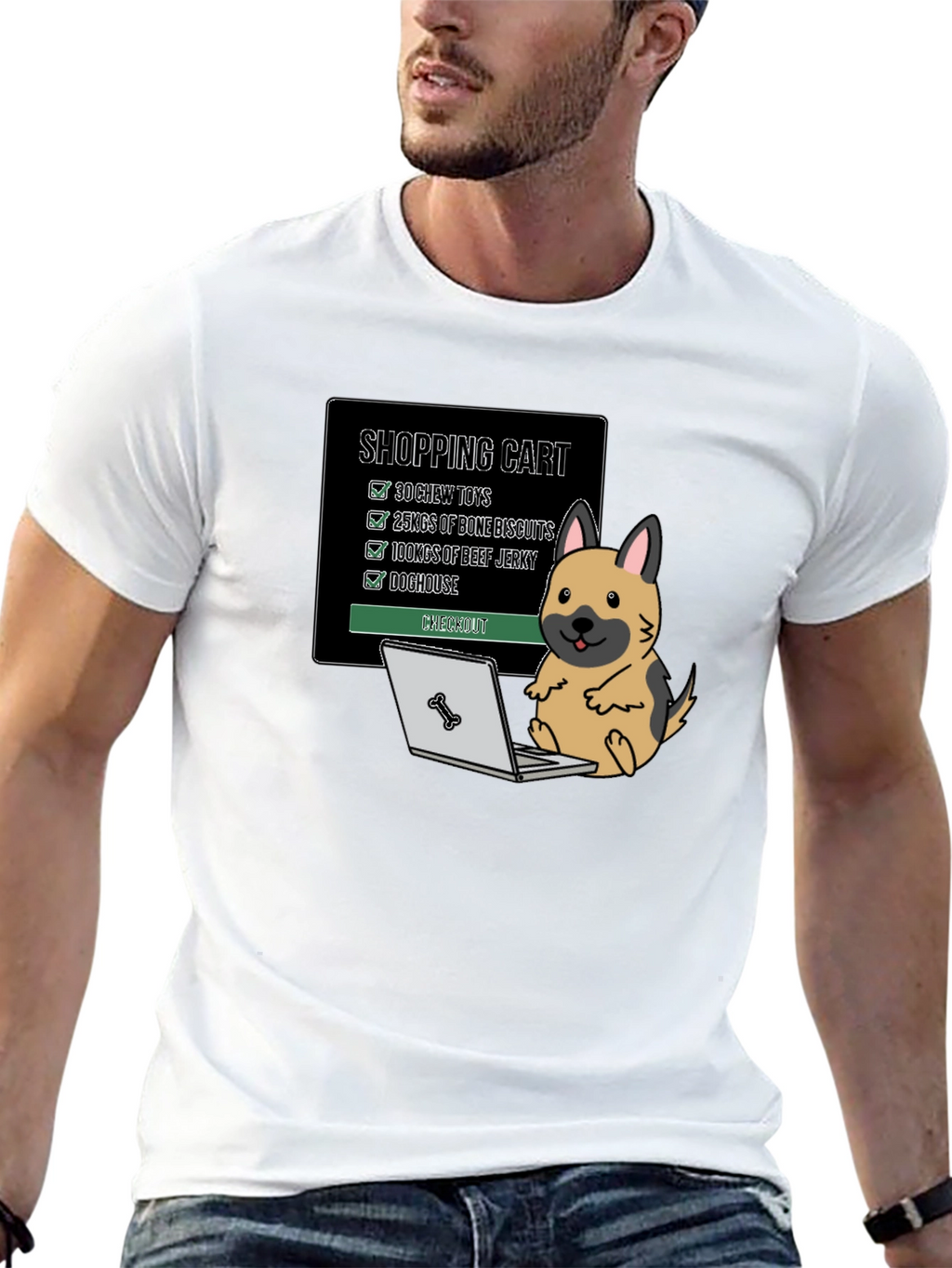 Dog Shopping Cart T-Shirt