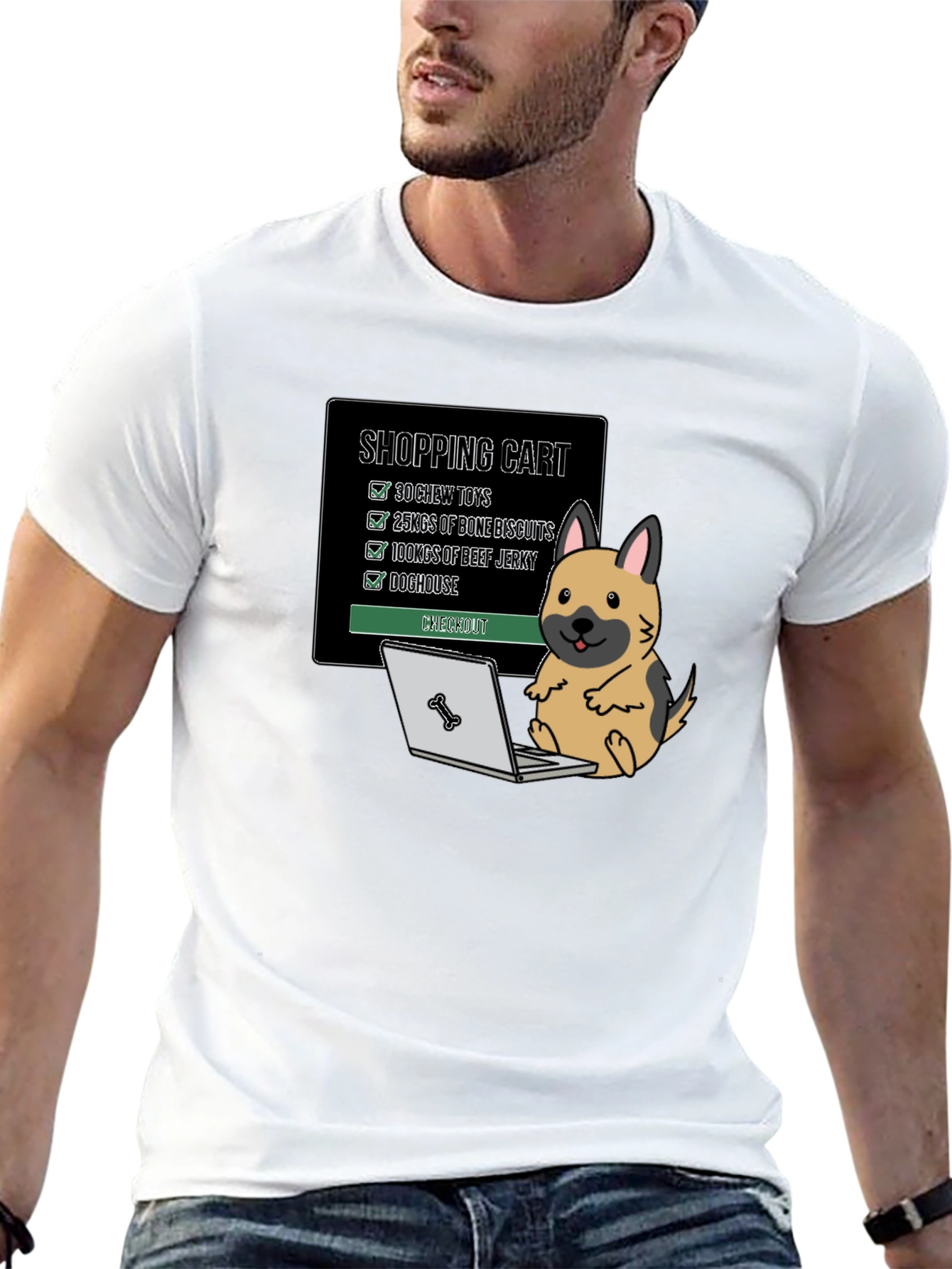 Dog Shopping Cart T-Shirt