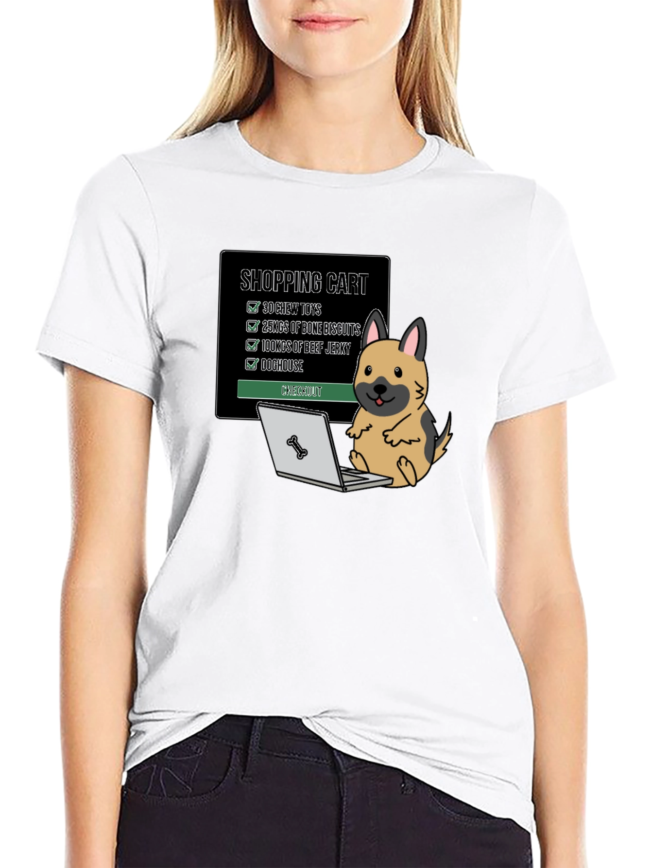 Dog Shopping Cart T-Shirt