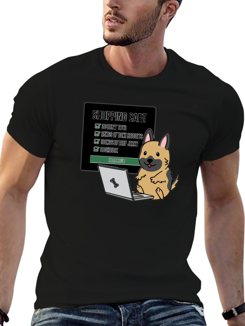 Dog Shopping Cart T-Shirt