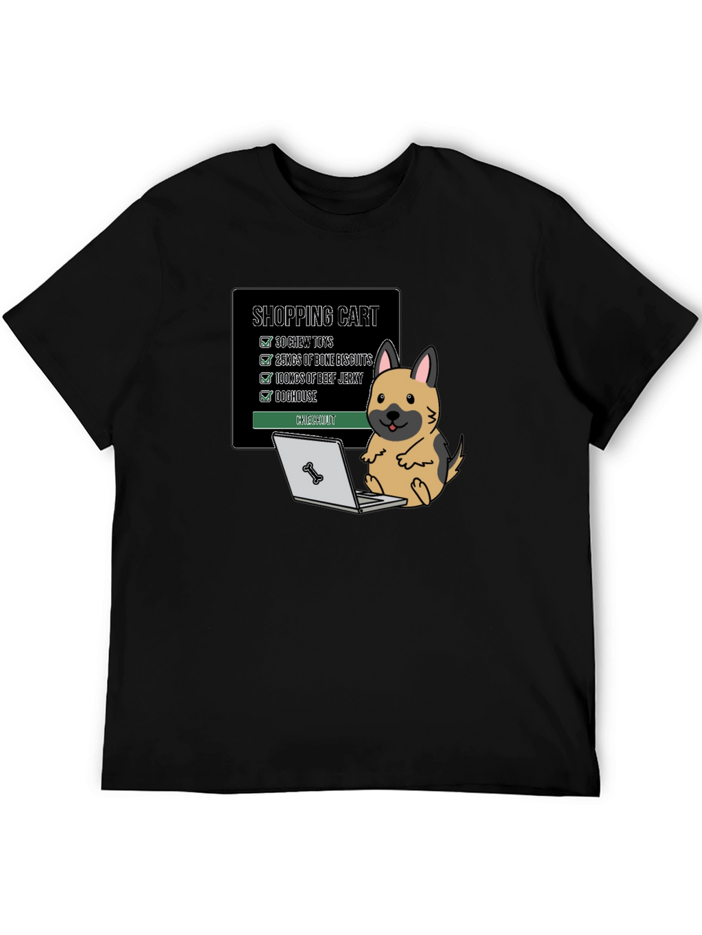 Dog Shopping Cart T-Shirt