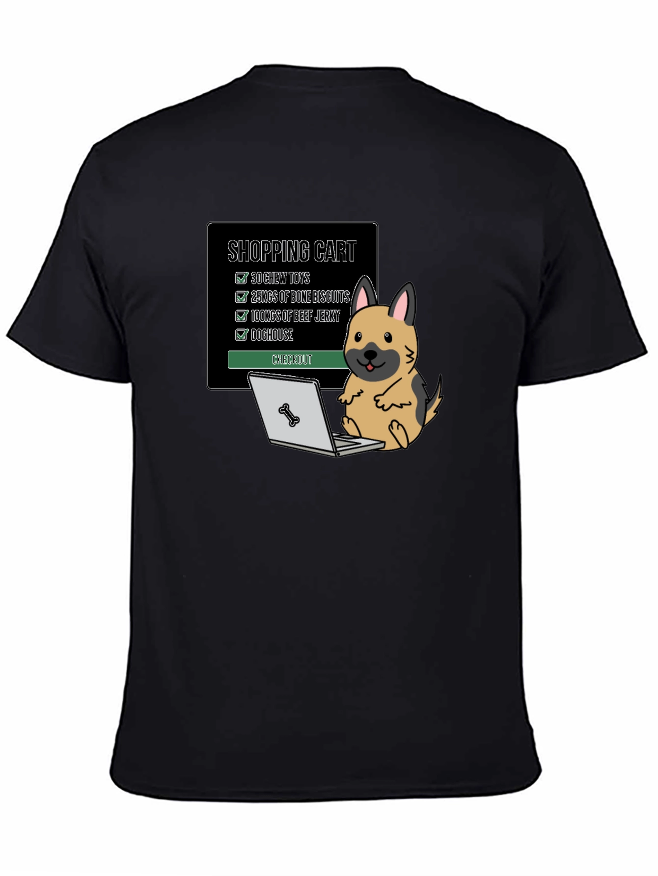 Dog Shopping Cart T-Shirt