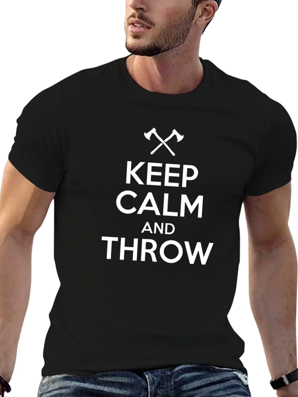Keep Calm and Throw T-Shirt - Axe Throwing Apparel