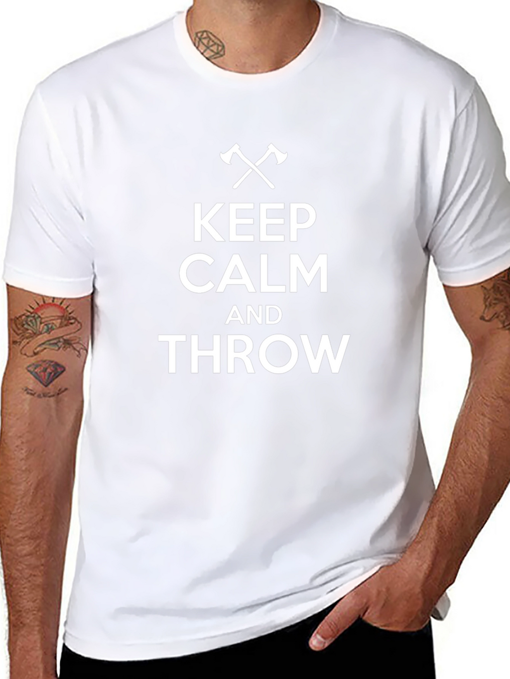 Keep Calm and Throw T-Shirt - Axe Throwing Apparel