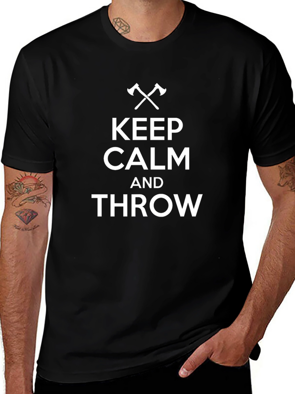 Keep Calm and Throw T-Shirt - Axe Throwing Apparel