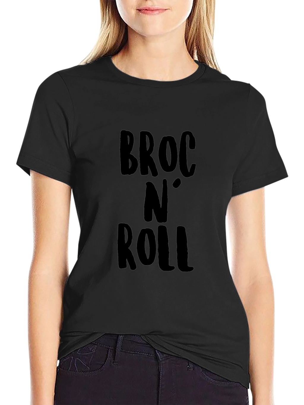 Broc N Roll Black Graphic T-Shirt