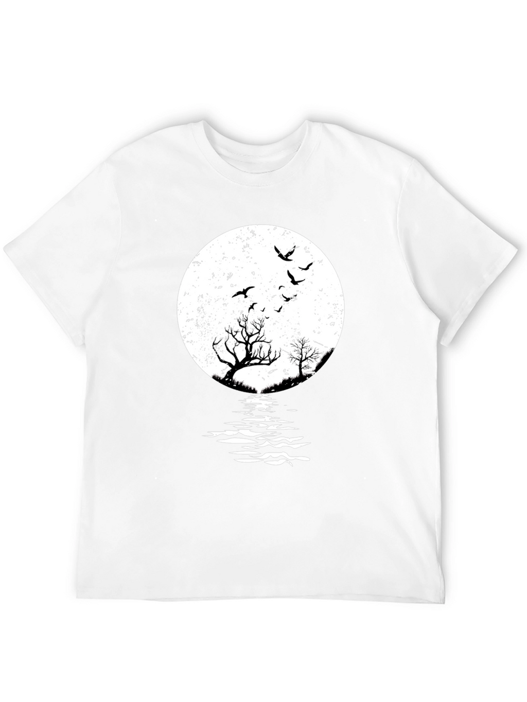 Moonlit Silhouette Graphic T-Shirt