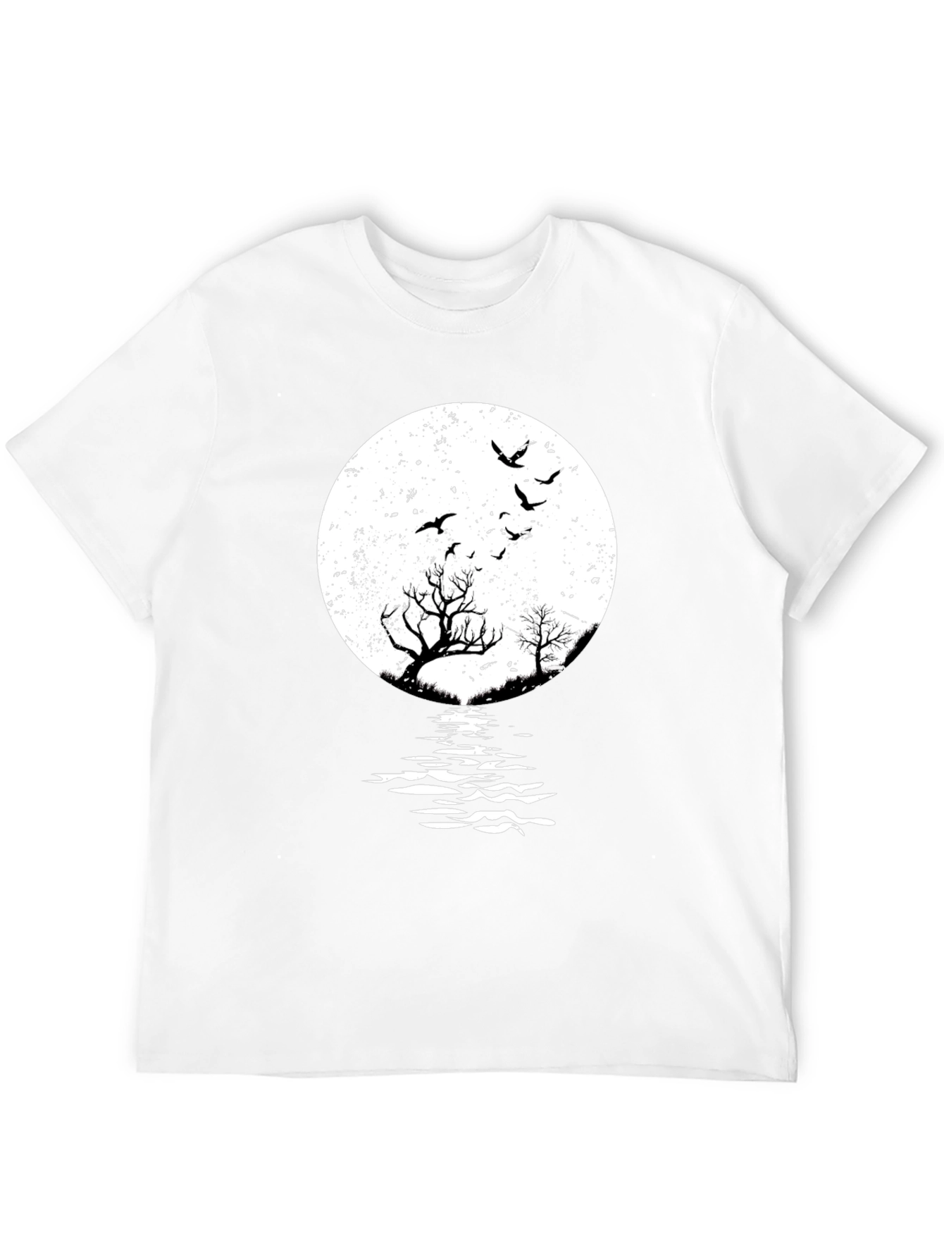 Moonlit Silhouette Graphic T-Shirt