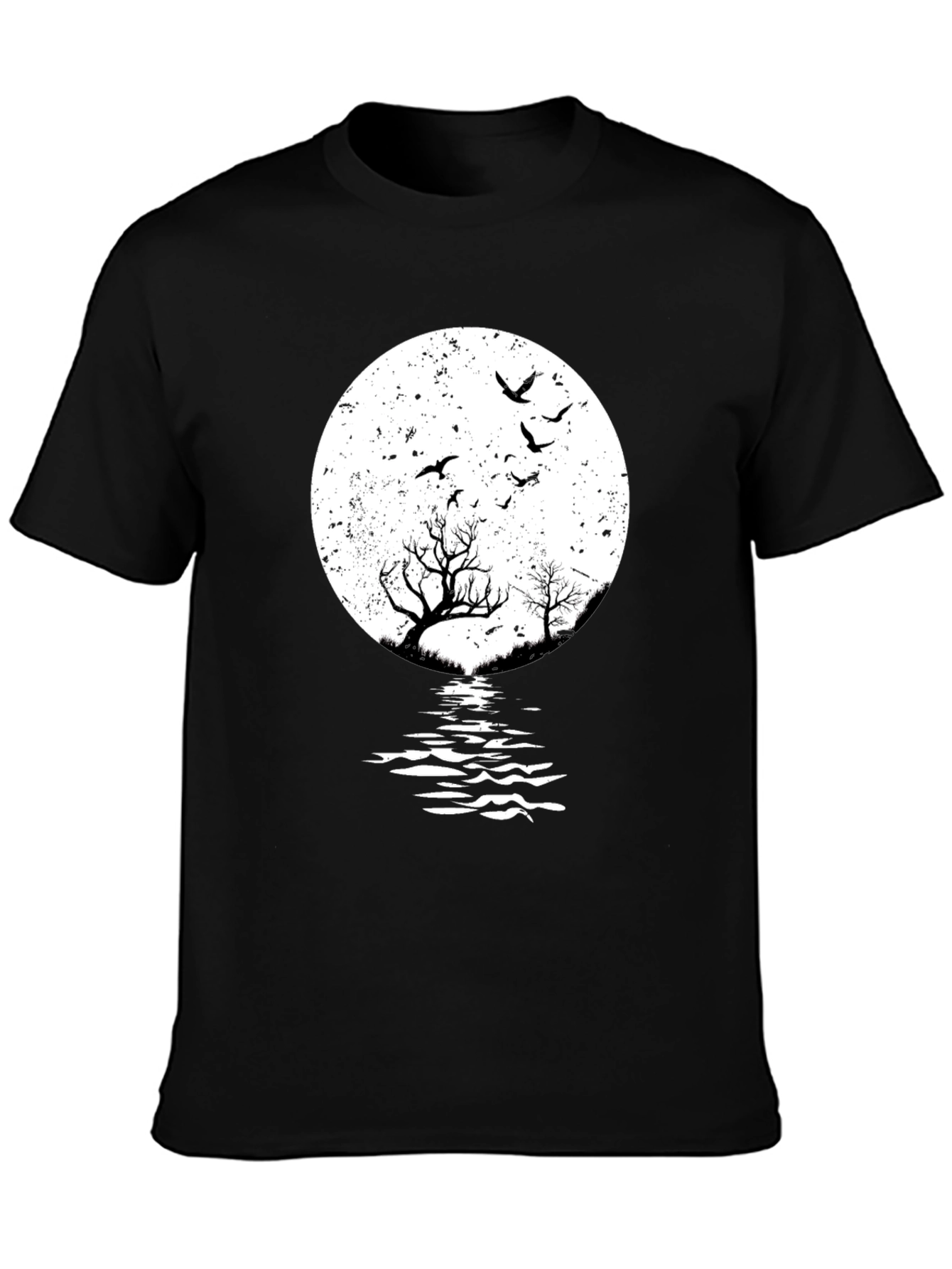 Moonlit Silhouette Graphic T-Shirt