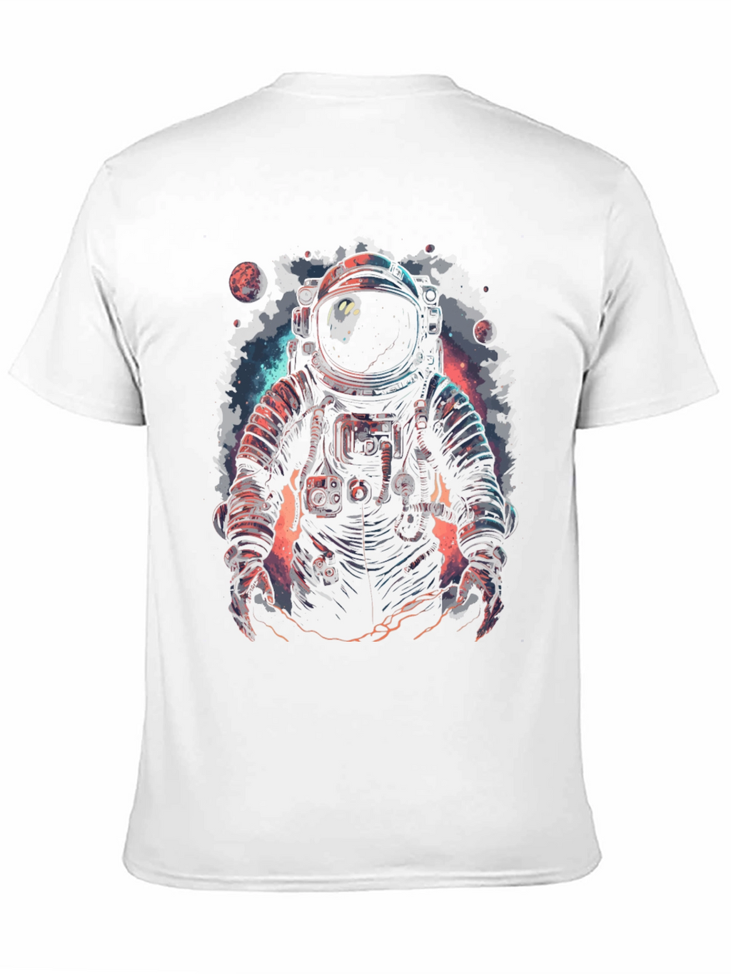 Astronaut Graphic Print Black T-Shirt