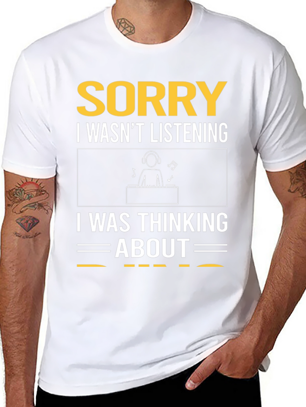 Sorry DJ T-Shirt - Music Lover Gift