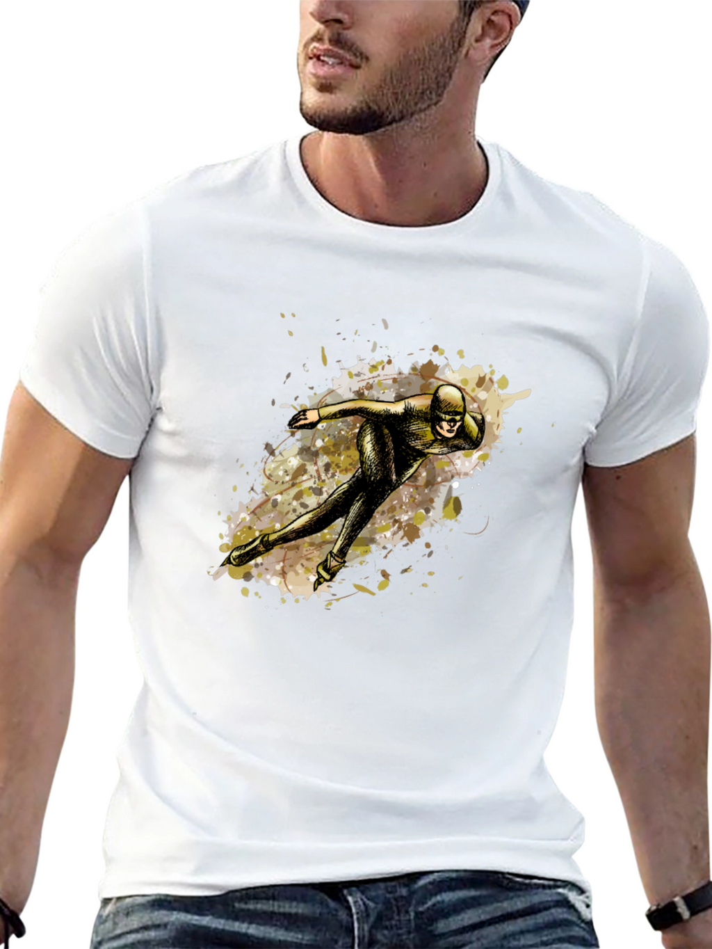 Speed Skater Graphic Tee - Black