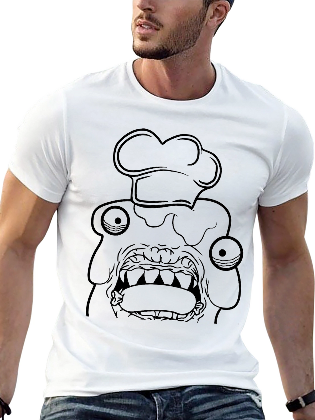 Chef Monster Graphic Tee - Black T-Shirt