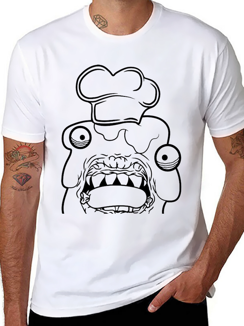 Chef Monster Graphic Tee - Black T-Shirt