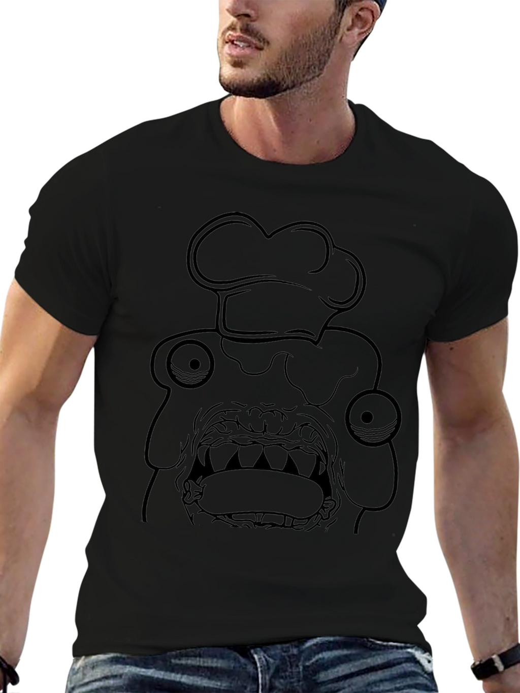 Chef Monster Graphic Tee - Black T-Shirt