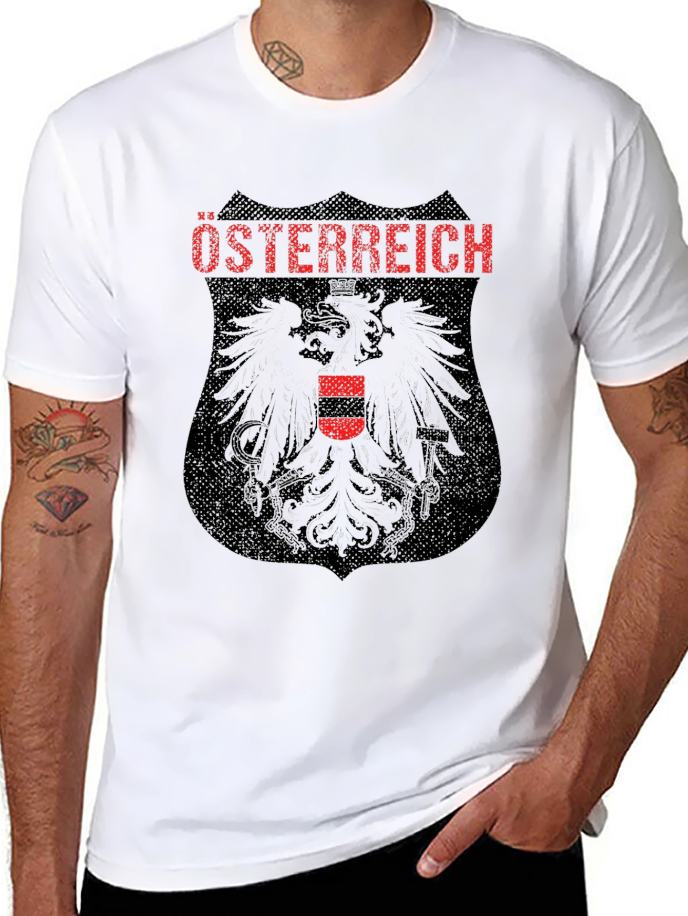 Austria Crest Graphic Tee - Black