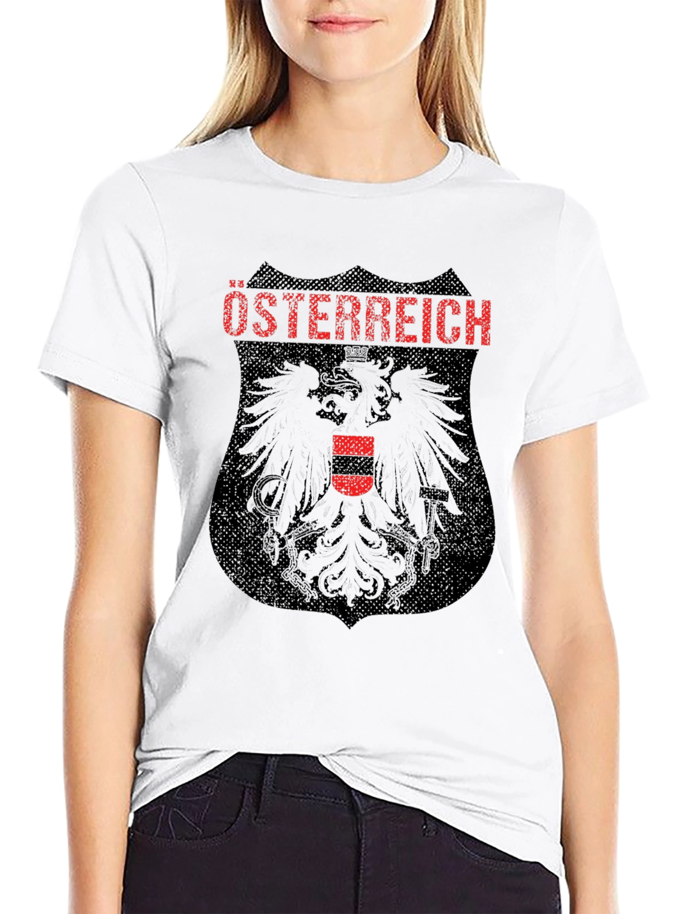 Austria Crest Graphic Tee - Black