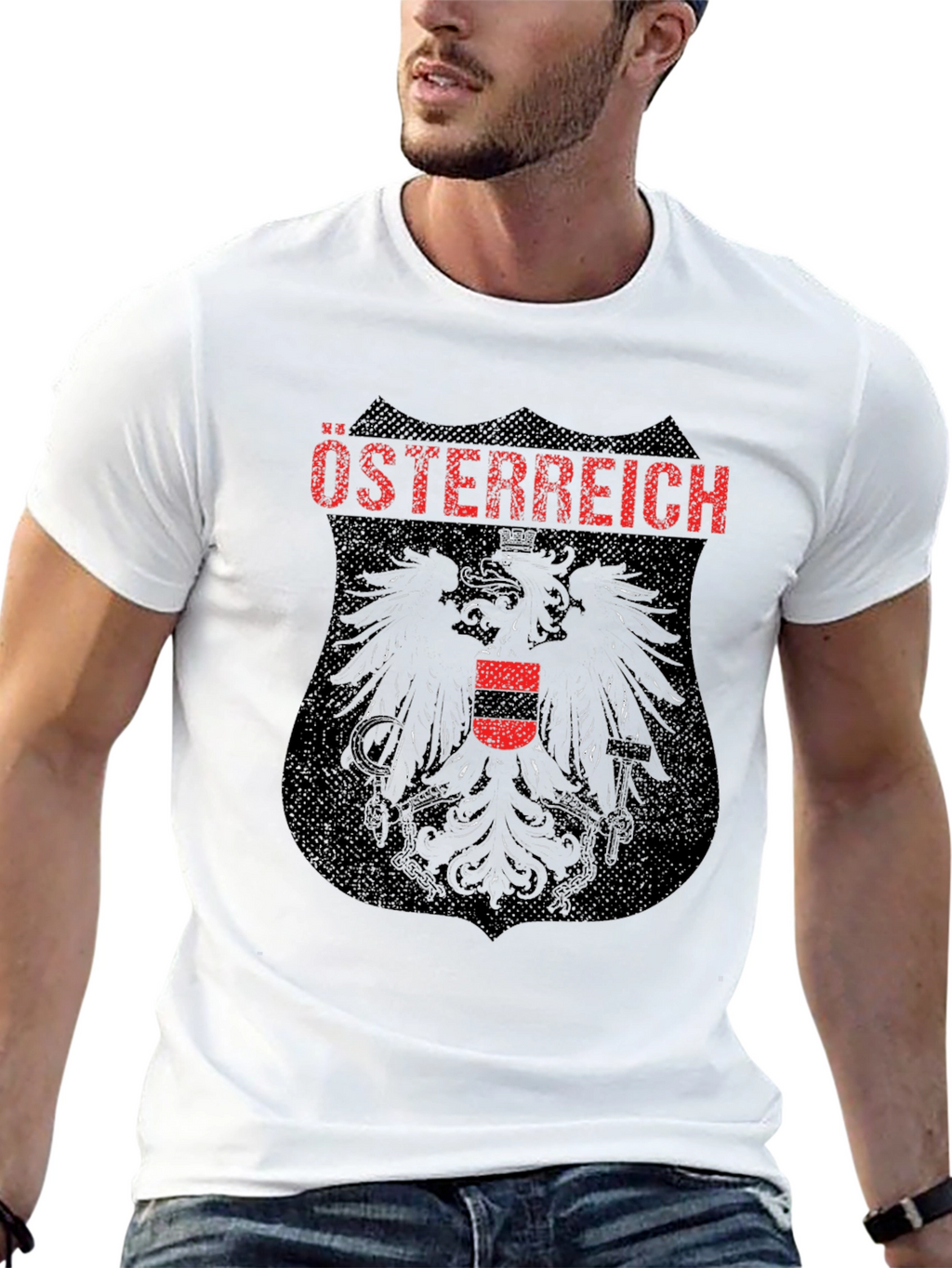 Austria Crest Graphic Tee - Black