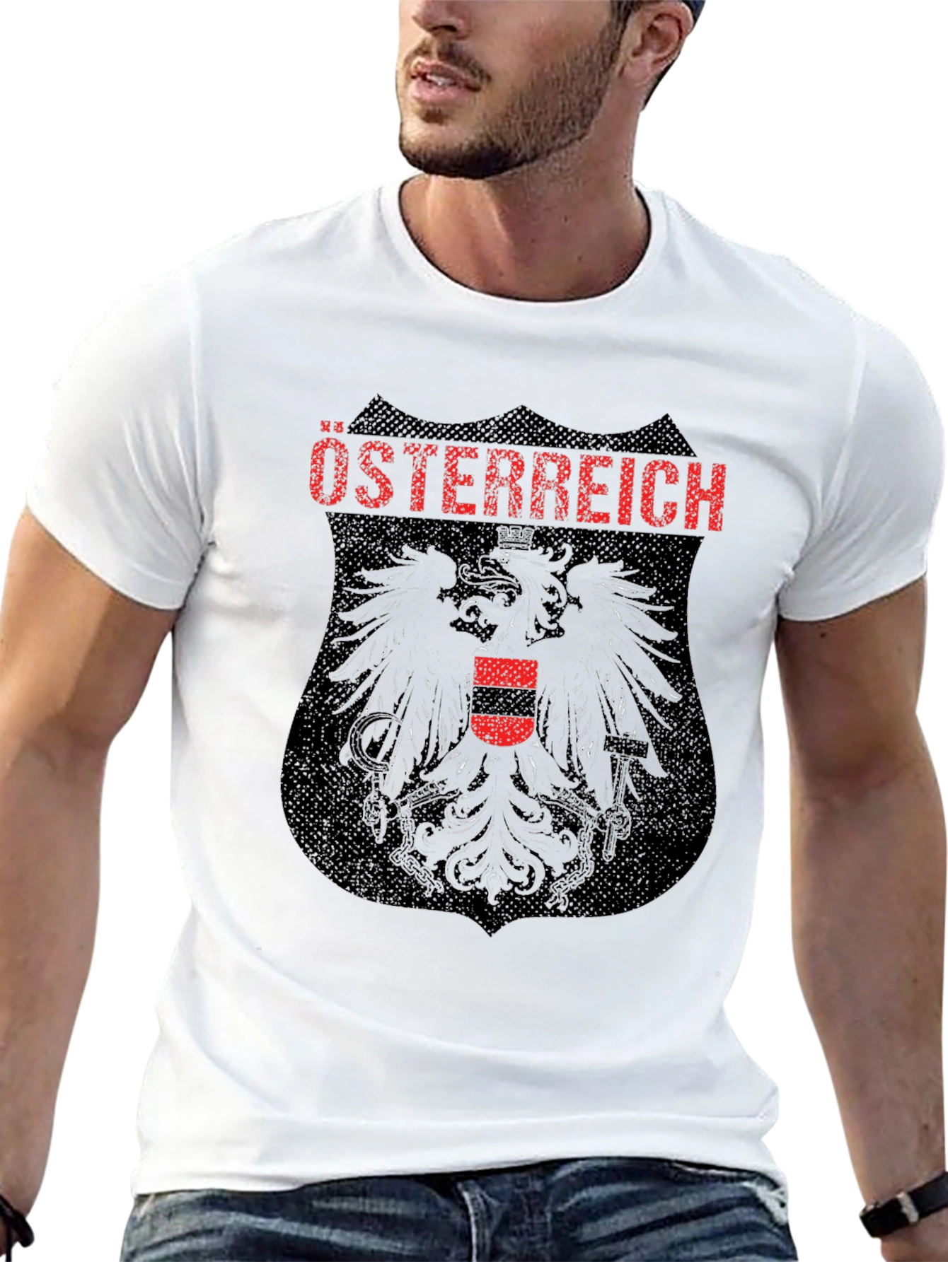 Austria Crest Graphic Tee - Black