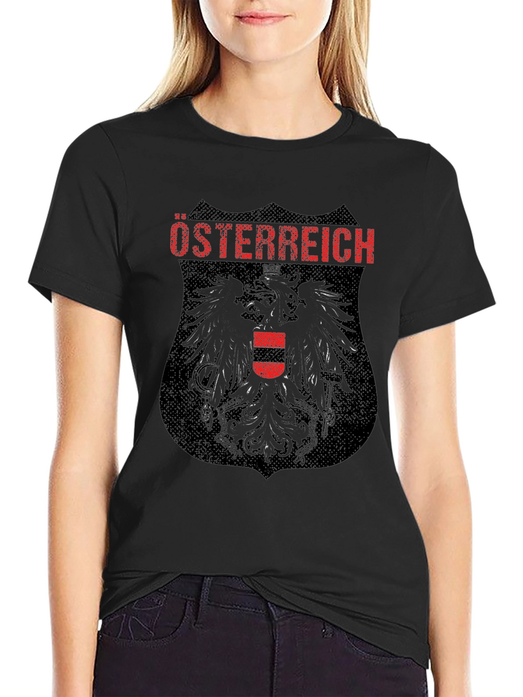 Austria Crest Graphic Tee - Black
