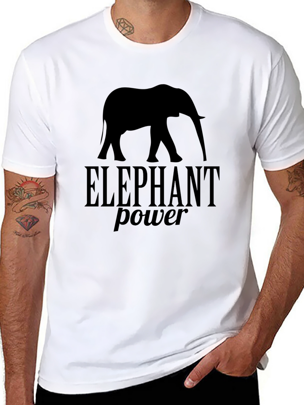 Elephant Power T-Shirt - Bold Graphic Tee